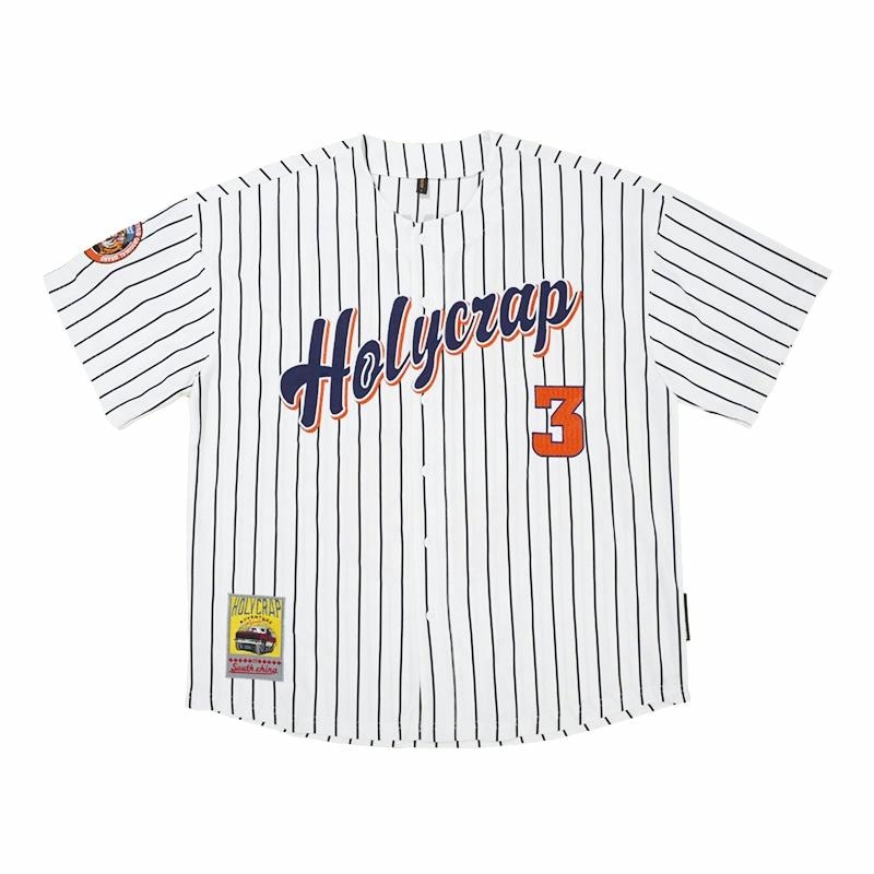 Holycrap Striped Print T-Shirt