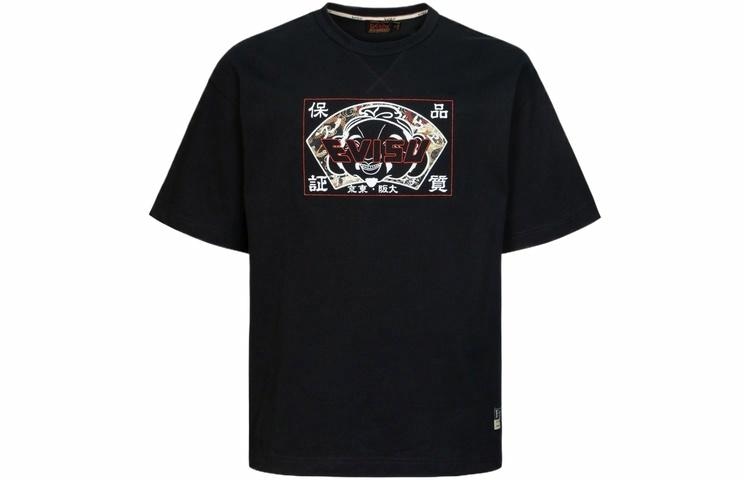 EVISU SS24 Buddha Head Embroidered T-Shirt