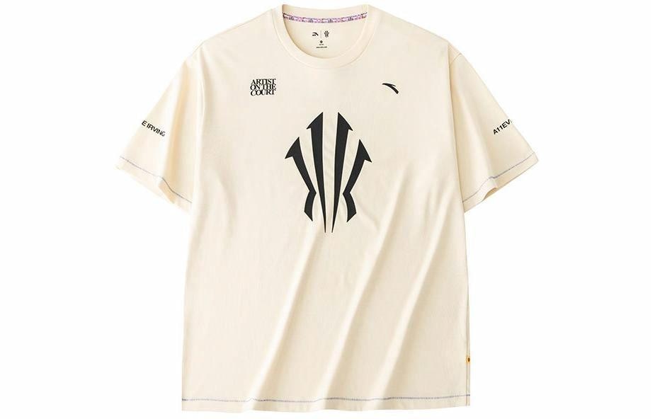安踏 Anta Kyrie Series Logo Print T-Shirt Moonlight White