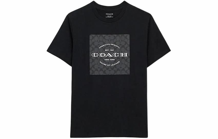 COACH/蔻驰 COACH SS24 Letter Print Tee Black