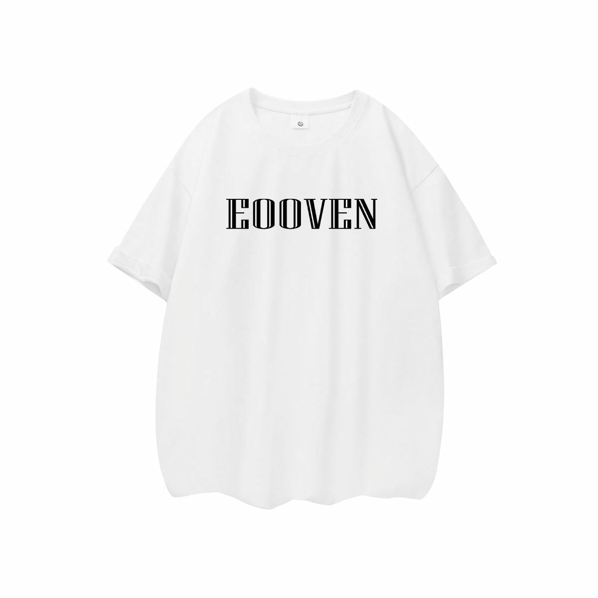 EOOVEN Letter Print T-Shirt