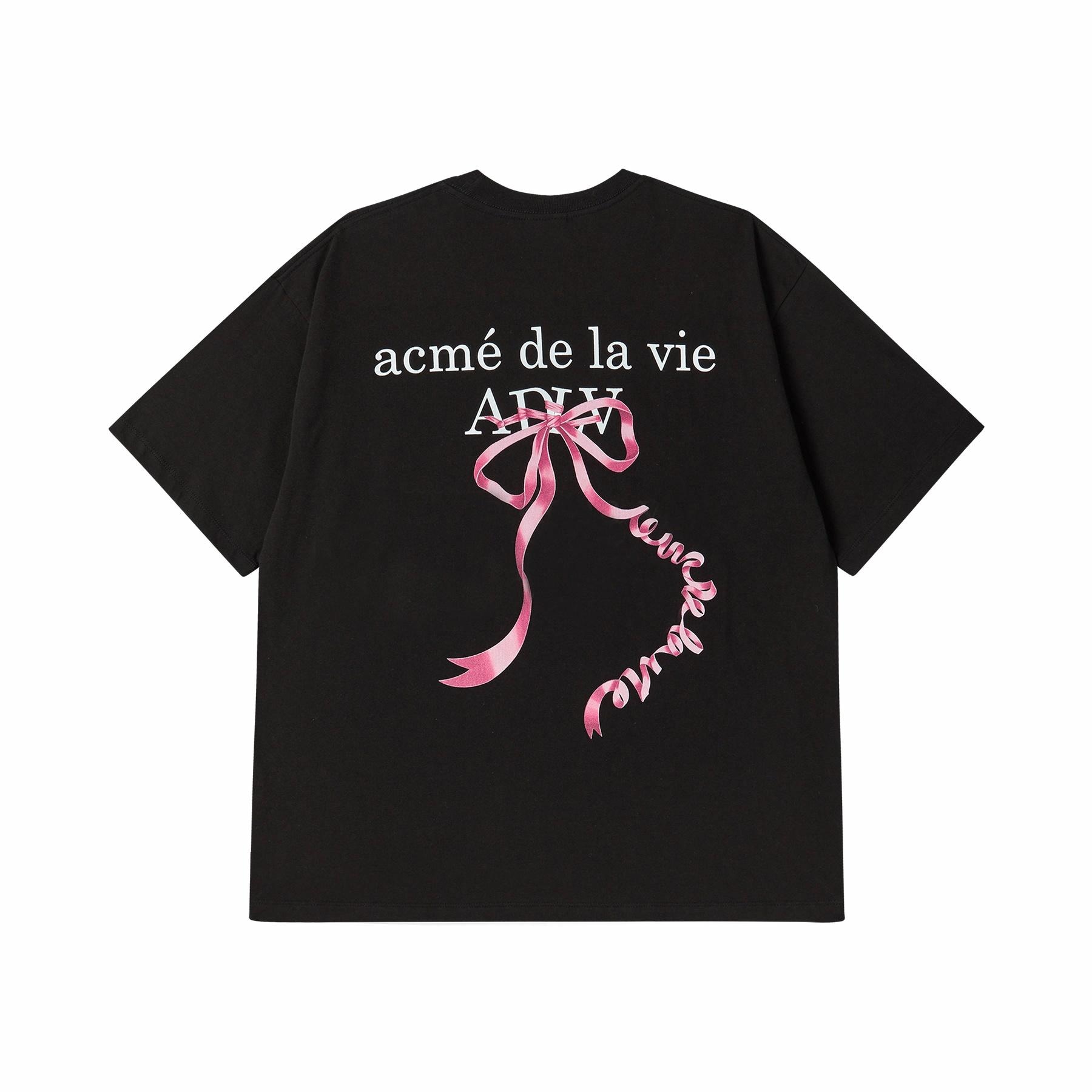 acme de la vie ADLV FW24 Butterfly Knot Tee Black