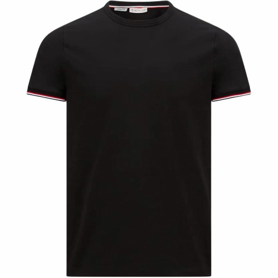 Moncler 3-Color Trimmed Cotton T-Shirt