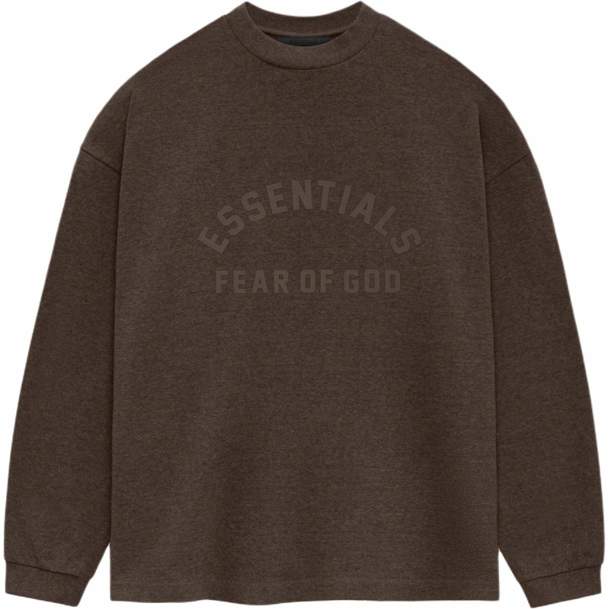 Fear of God Essentials SS24 Heavy L/S Tee Heather Wood