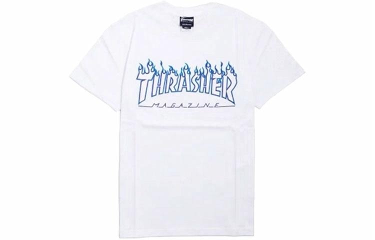 Thrasher Ice Blue Flame T-Shirt