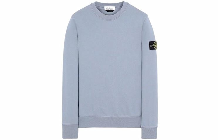 Stone Island Garment Dyed Crew Sweat Pink Blue