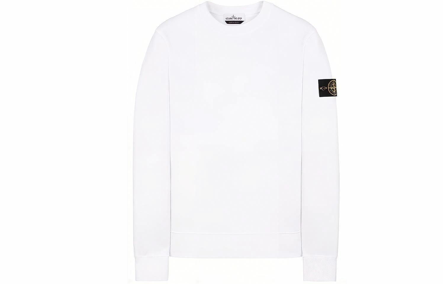 Stone Island Garment Dyed Crew Sweat White