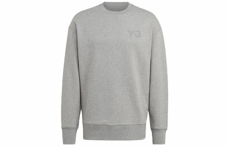 Y-3 Logo Crewneck Sweatshirt Grey