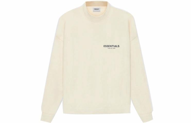 Fear of God Essentials SS21 Pull-Over Mockneck ButtercreamCream Logo