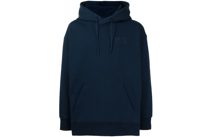 Y-3 FW21 Logo Hoodie Navy