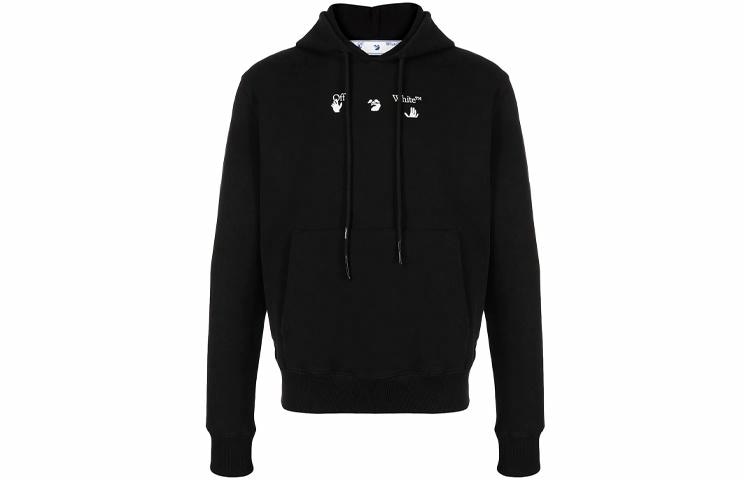 OFF-WHITE SS21 Printed Hoodie Black
