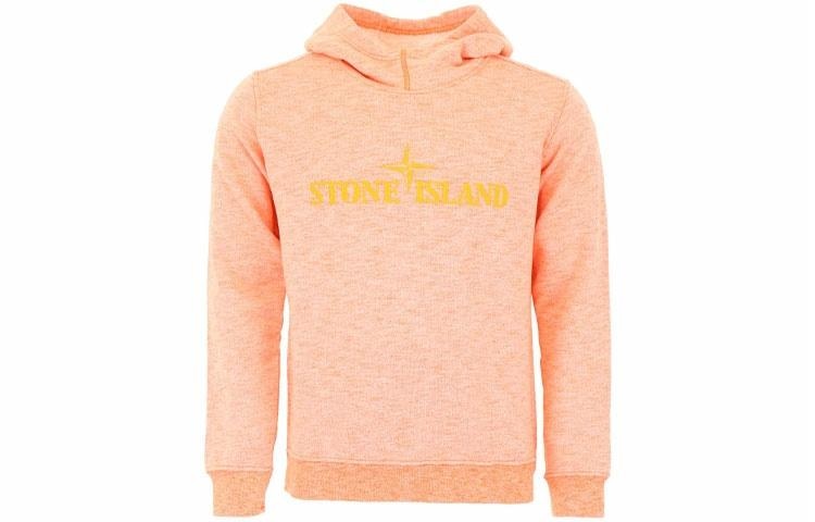 Stone Island Ghost Pieces Hoodie Orange