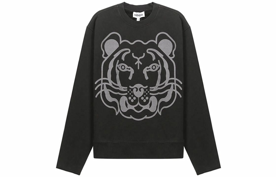 KENZO Tiger Head Crewneck Sweatshirt Black