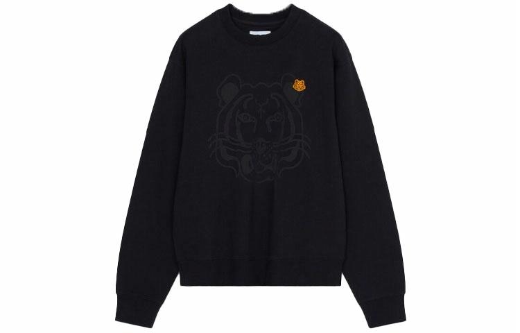 KENZO Tiger Embroidered Crewneck Sweatshirt Black