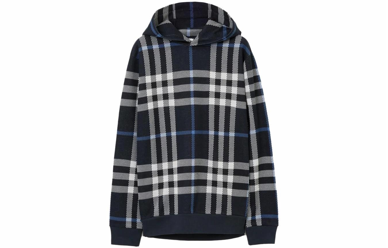 Burberry Jacquard Hoodie Blue