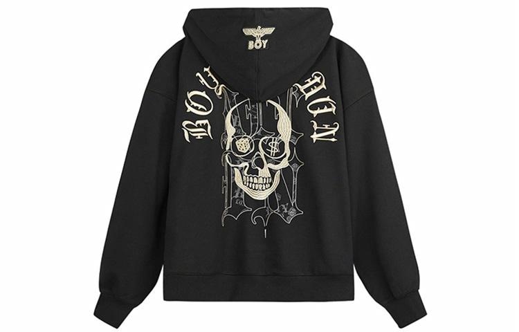 Boy London Skull Embroidery Sweatshirt Black