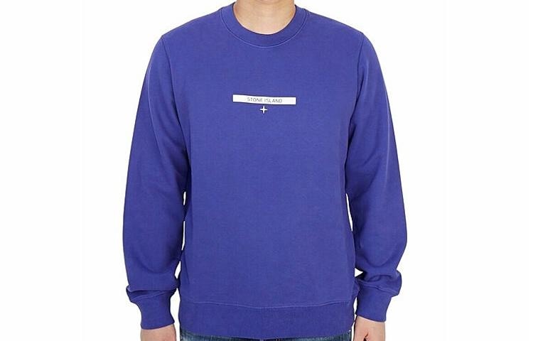 Stone Island SS21 Blue Crewneck Sweatshirt