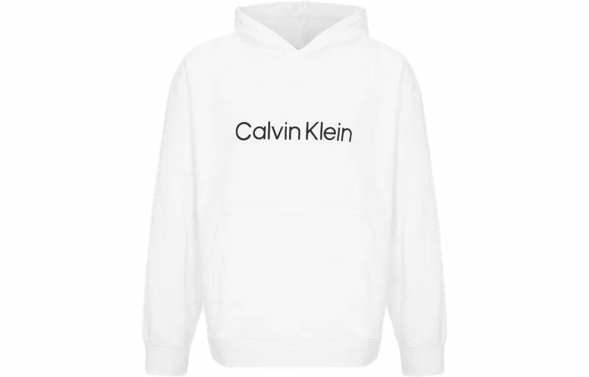 Calvin Klein CK Simple Logo Hoodie Bright White