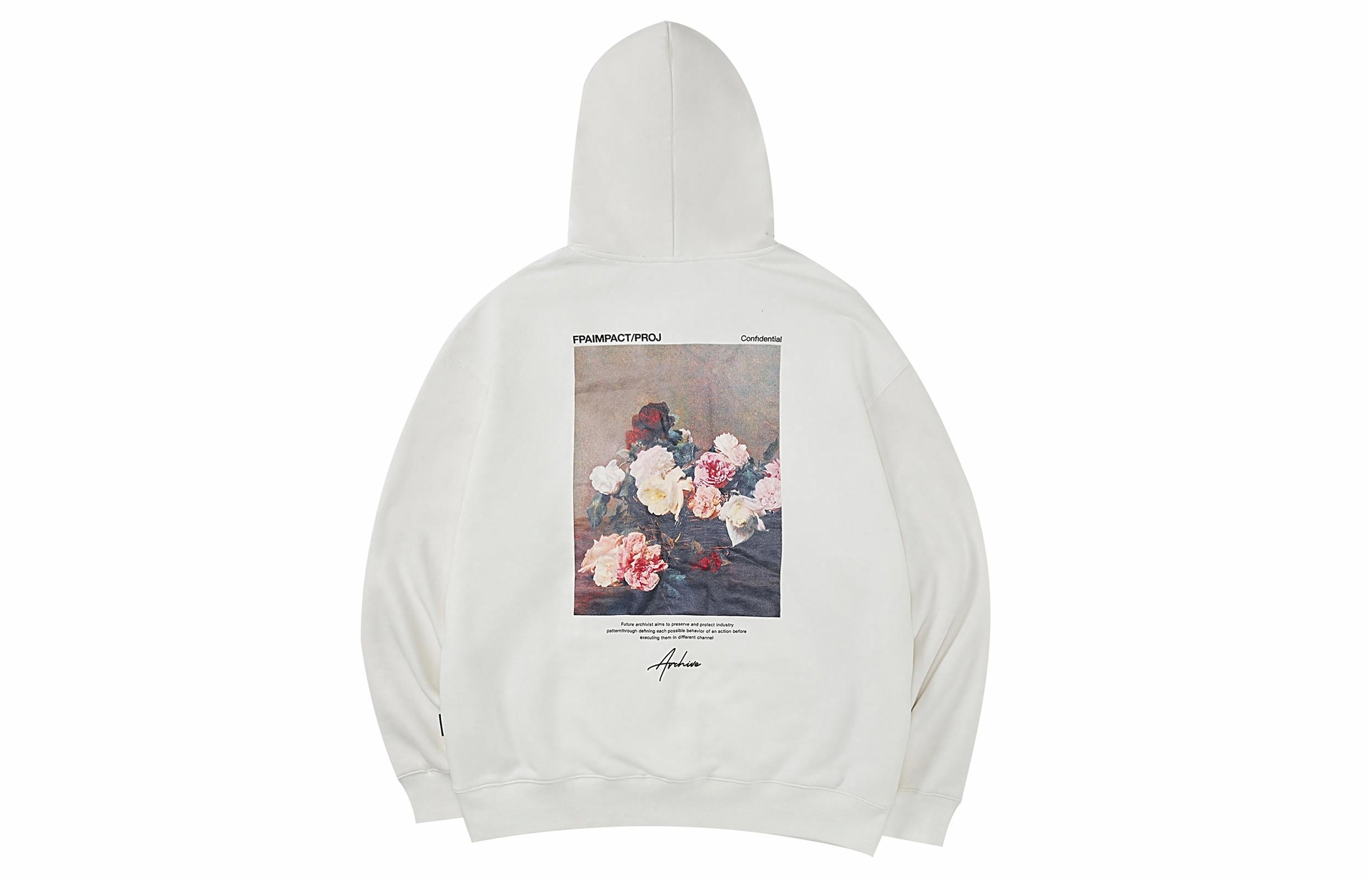 FPA Floral Print Hoodie White