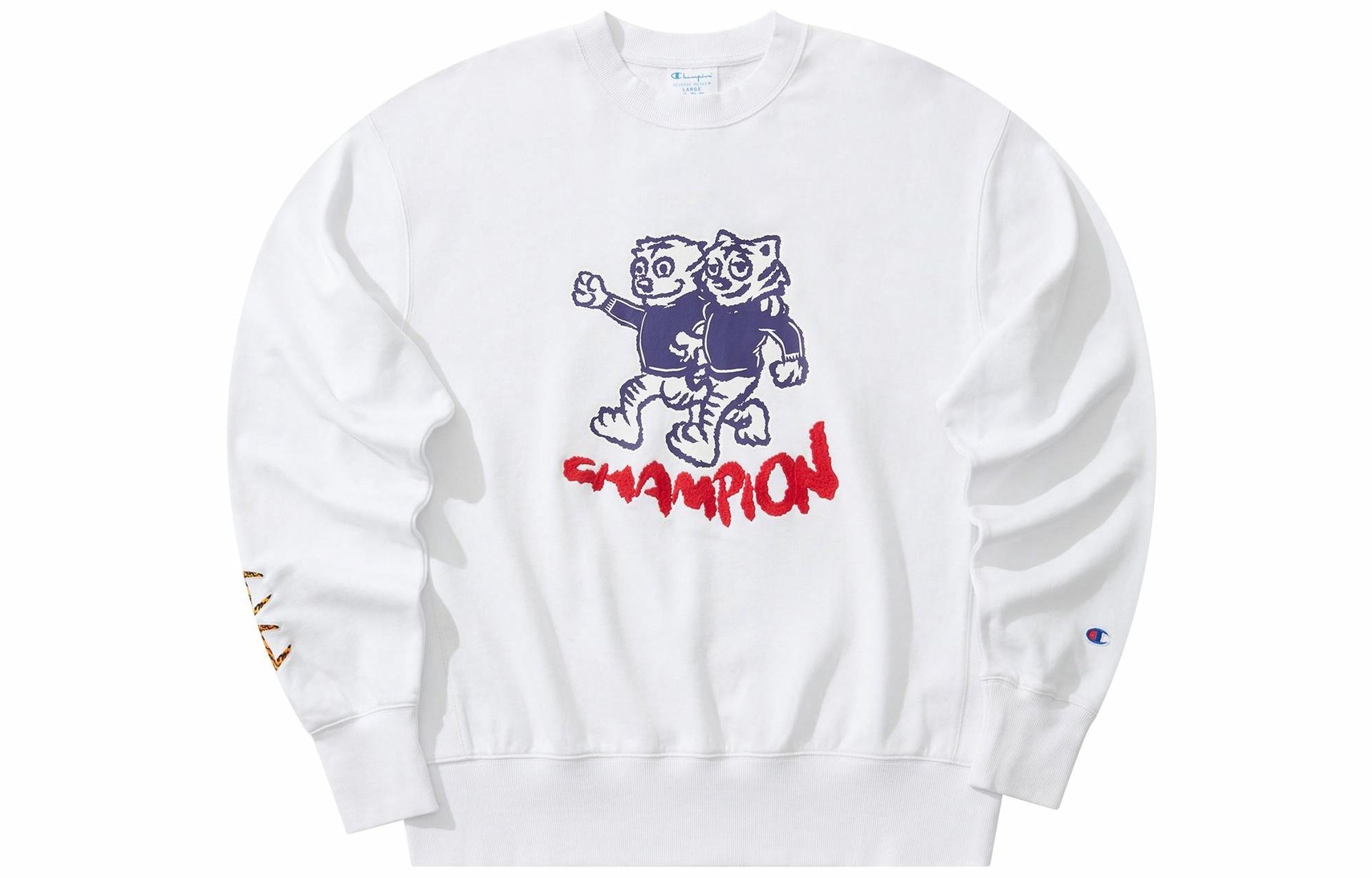 Худи Champion SS22 Tiger Embroidery Crewneck Sweatshirt