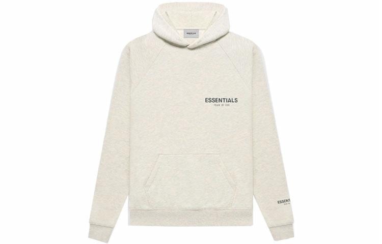 Fear of God Essentials FW21 Pullover Hoodie Light Heather Oatmeal
