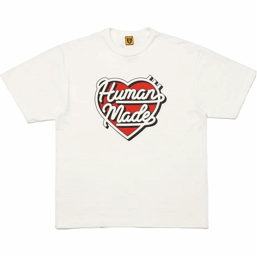 HUMAN MADE SS24 Heart Logo Crewneck T-Shirt