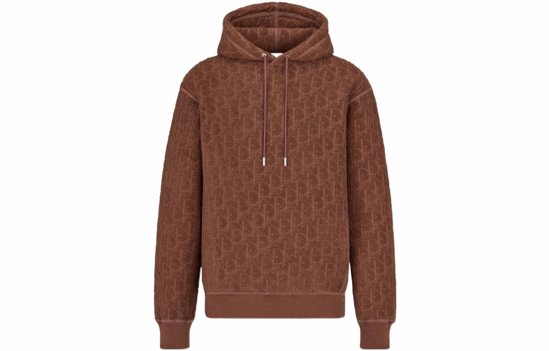 DIOR SS22 Letter Print Hoodie Brown