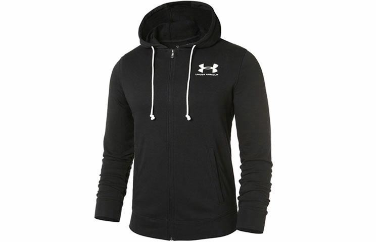 Under Armour Logo Zip Hoodie Black