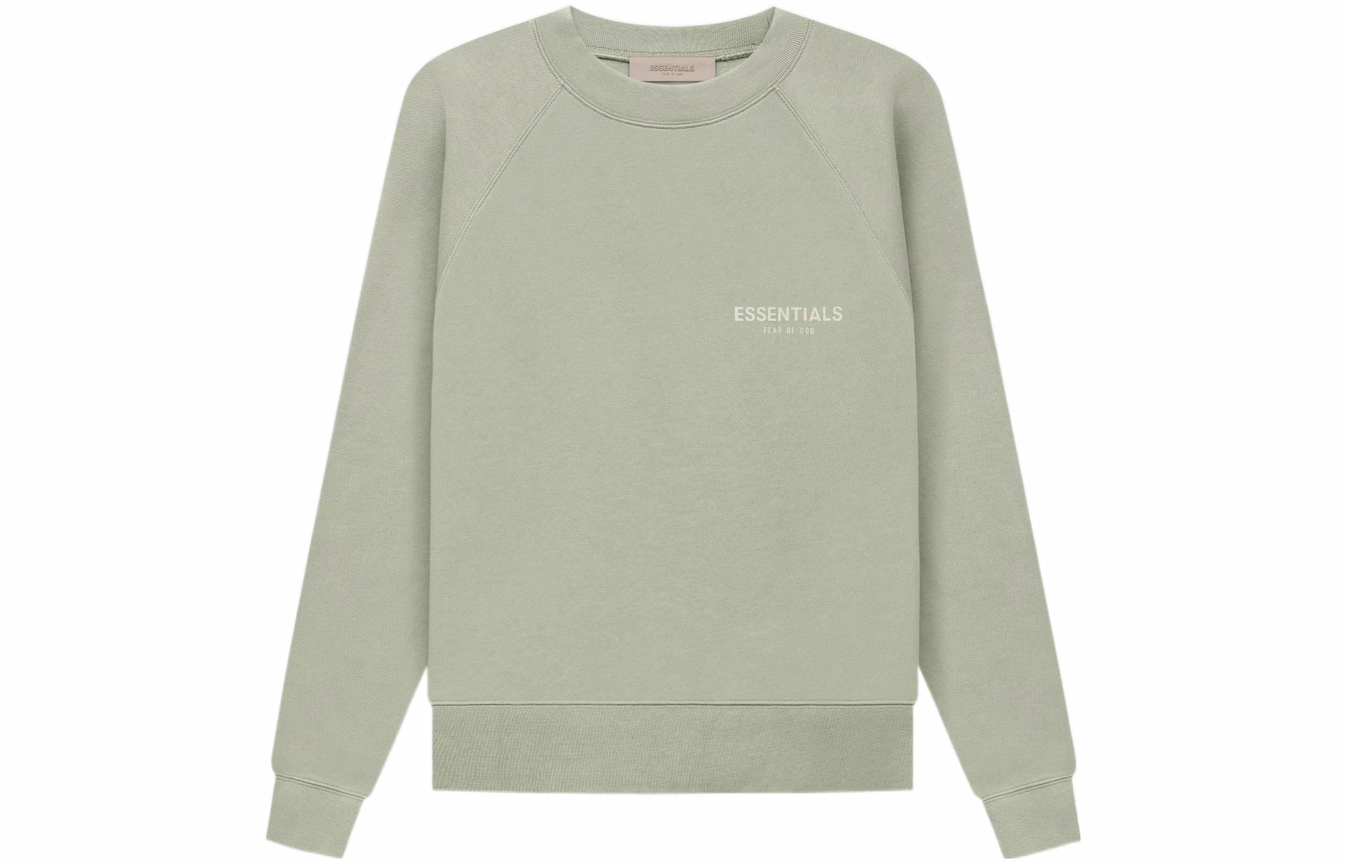 Fear of God Essentials SS22 Crewneck Seafoam Logo