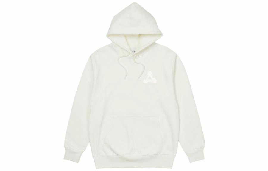 PALACE x Calvin Klein Tri-ferg Hood Light Grey Marl Logo