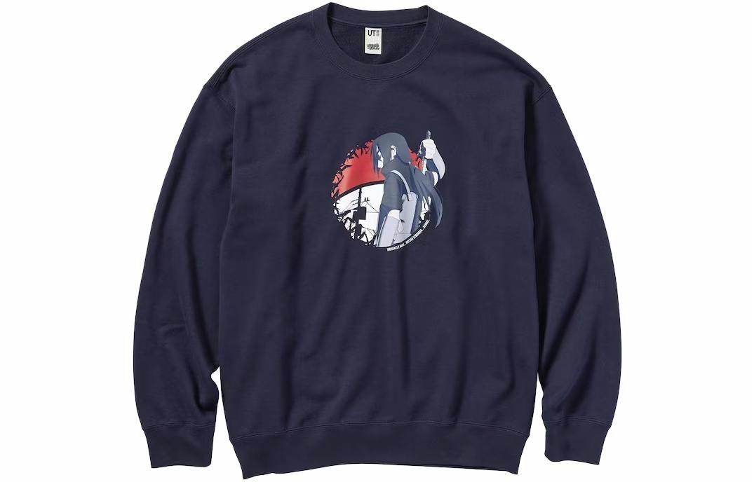 UNIQLO/优衣库 UNIQLO x Naruto FW23 Crewneck Sweatshirt Navy