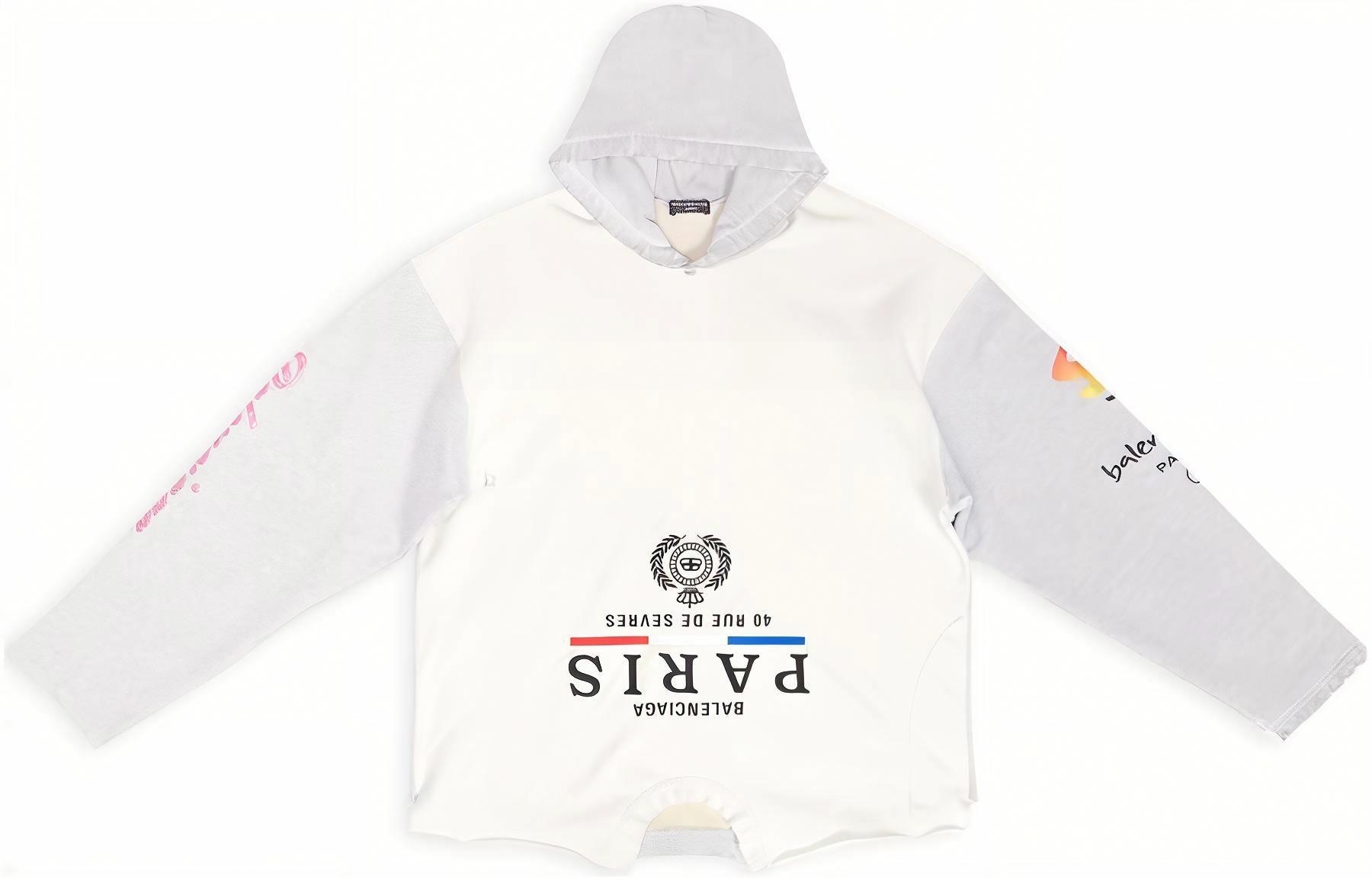 Balenciaga FW22 White Hoodie