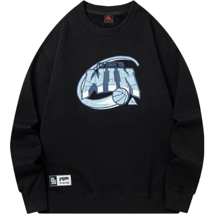 匹克 Peak Basketball Culture Series Crewneck Fleece Sweatshirt Black