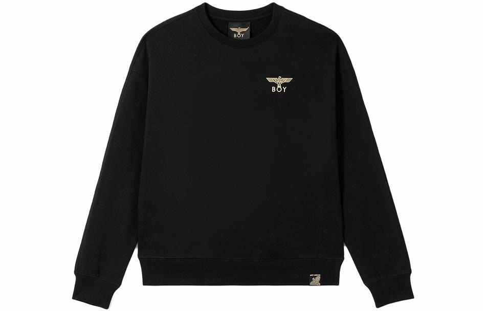 Boy London Letter Print Crewneck Sweatshirt Black