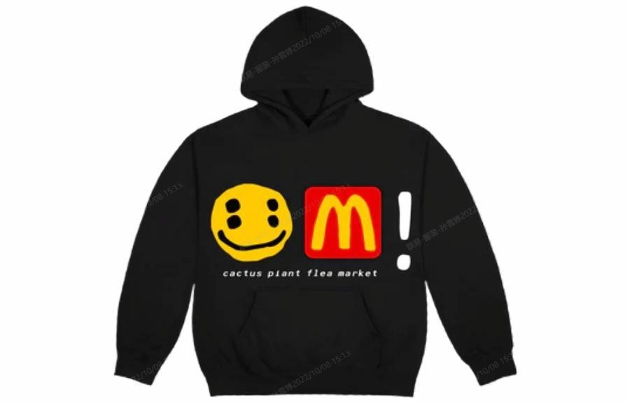 Cactus Plant Flea Market x McDonald's Logo Hoodie Black
