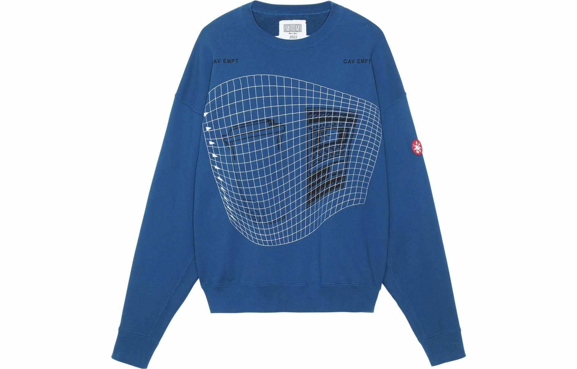Cav Empt Waste Grid Crew Neck