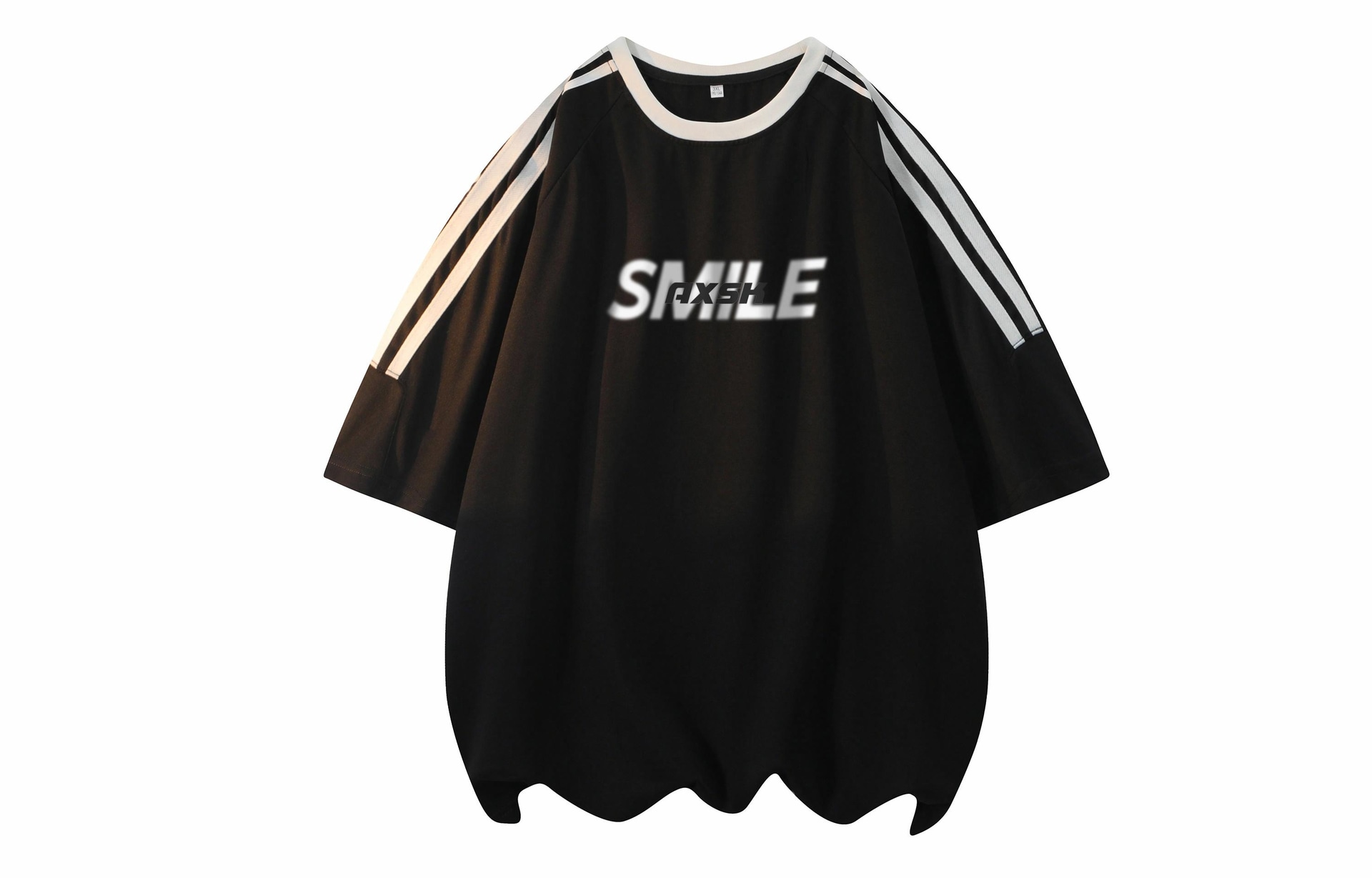 A.X.S.K Striped Oversized Pullover Tee