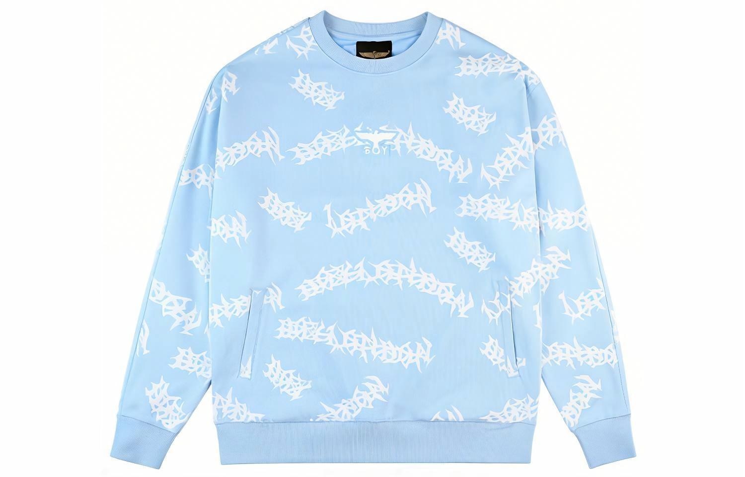 Boy London FW22 Logo Crewneck Sweatshirt Blue
