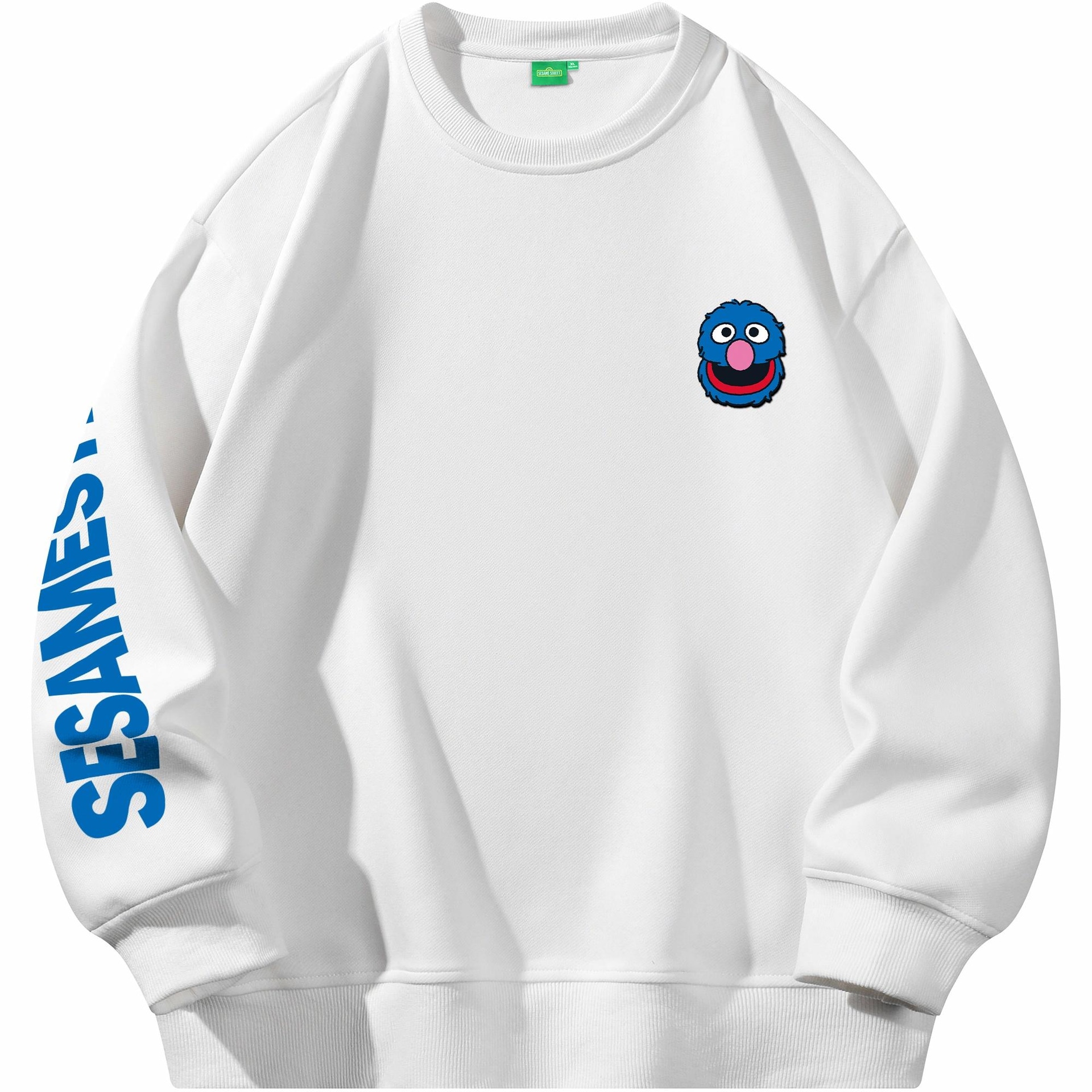 SESAME STREET/芝麻街 Sesame Street Logo Fleece Pullover Sweatshirt