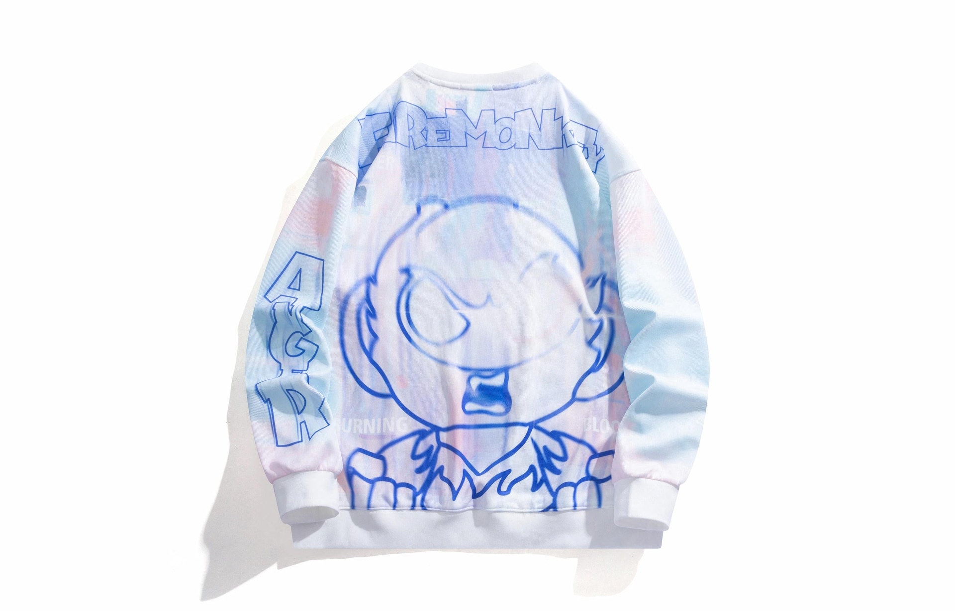 火猴/FireMonkey FireMonkey Gradient Letter Print Sweatshirt