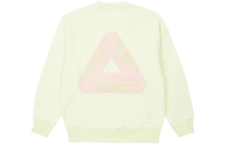 Palace Fleece Tri-Ferg Crew Light Yellow