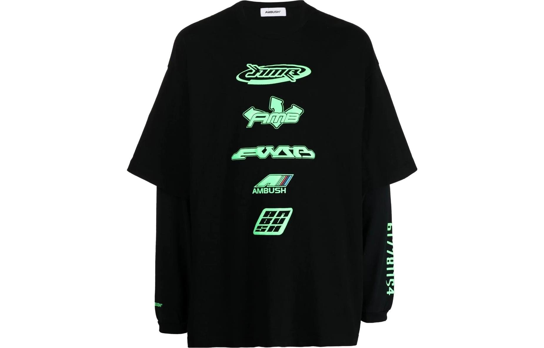 AMBUSH SS23 Layered Crewneck Sweatshirt Black