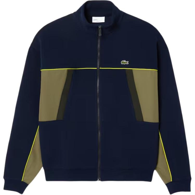 Lacoste Logo Zip Sweatshirt Blue
