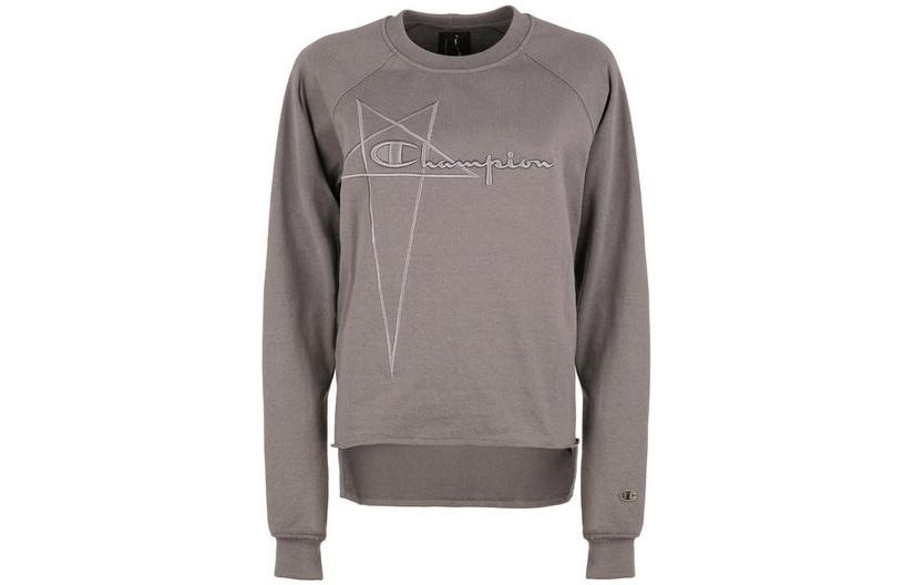Rick Owens x Champion Logo Embroidered Crewneck Sweatshirt