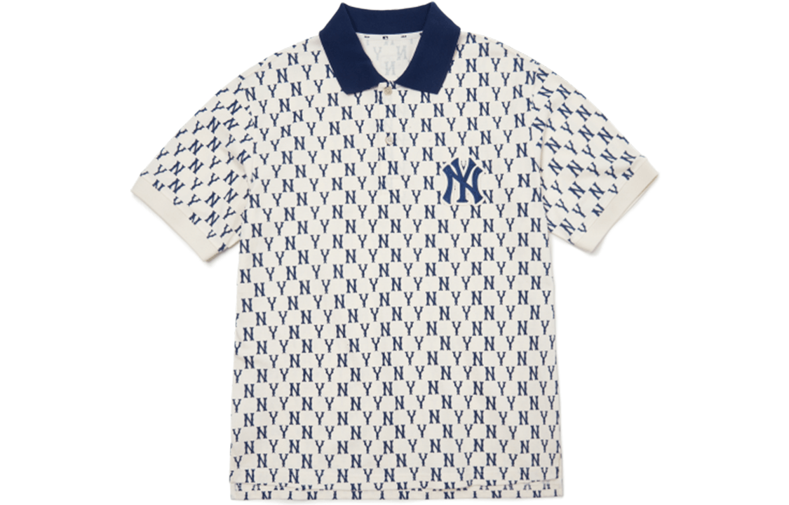MLB Yankees Logo Polo Cream