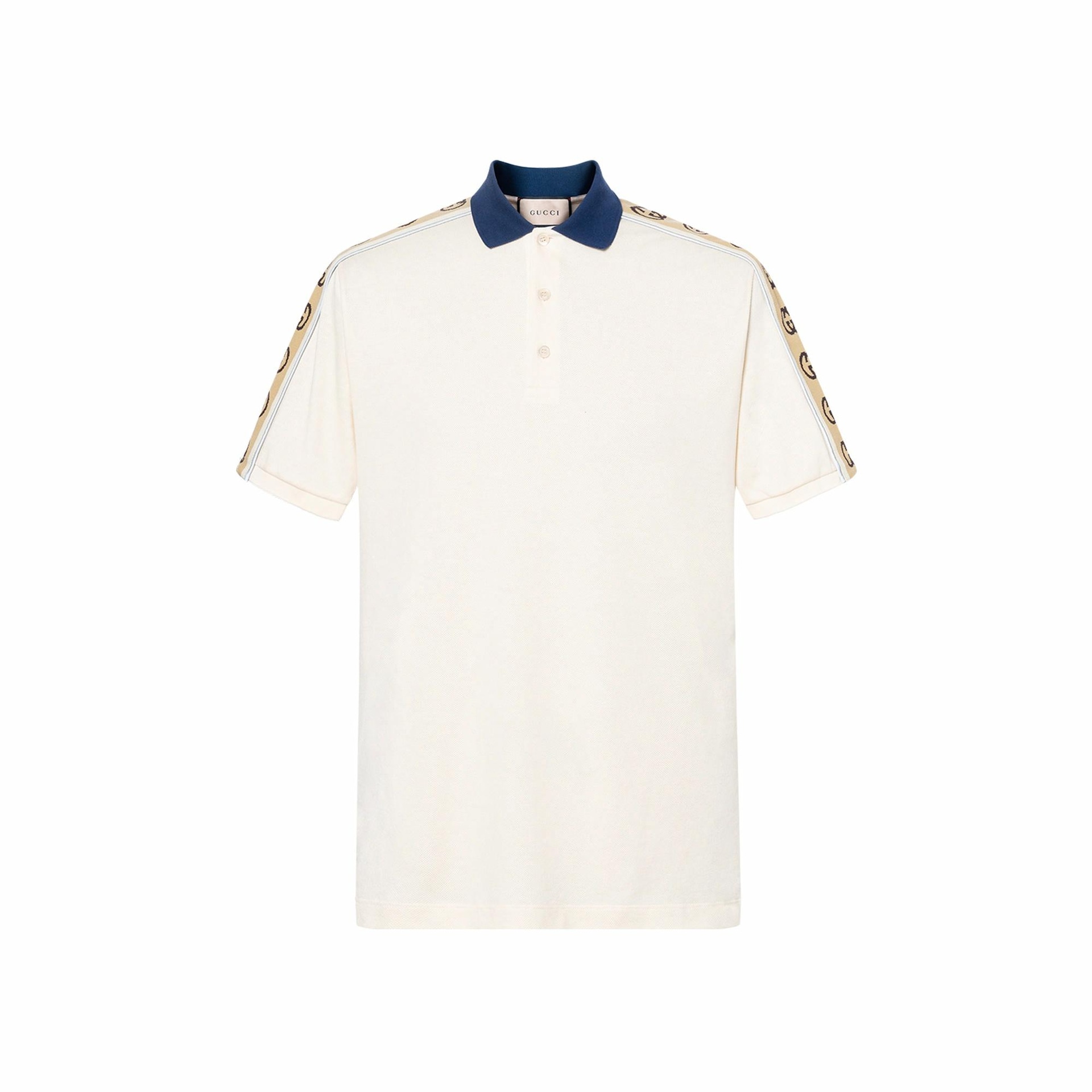 GUCCI/古驰 Gucci Logo Ivory Polo