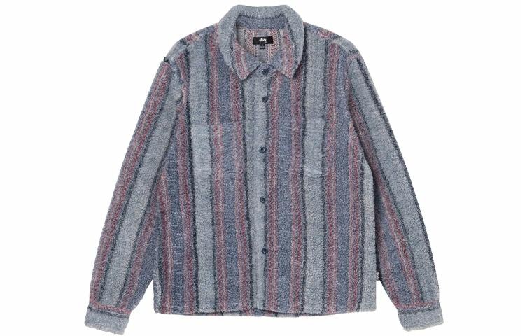 Stussy FW 23 Stripe Sherpa Shirt