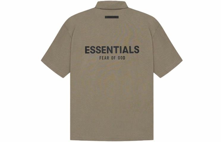 Fear of God Essentials SS21 Short Sleeve Polo Taupe