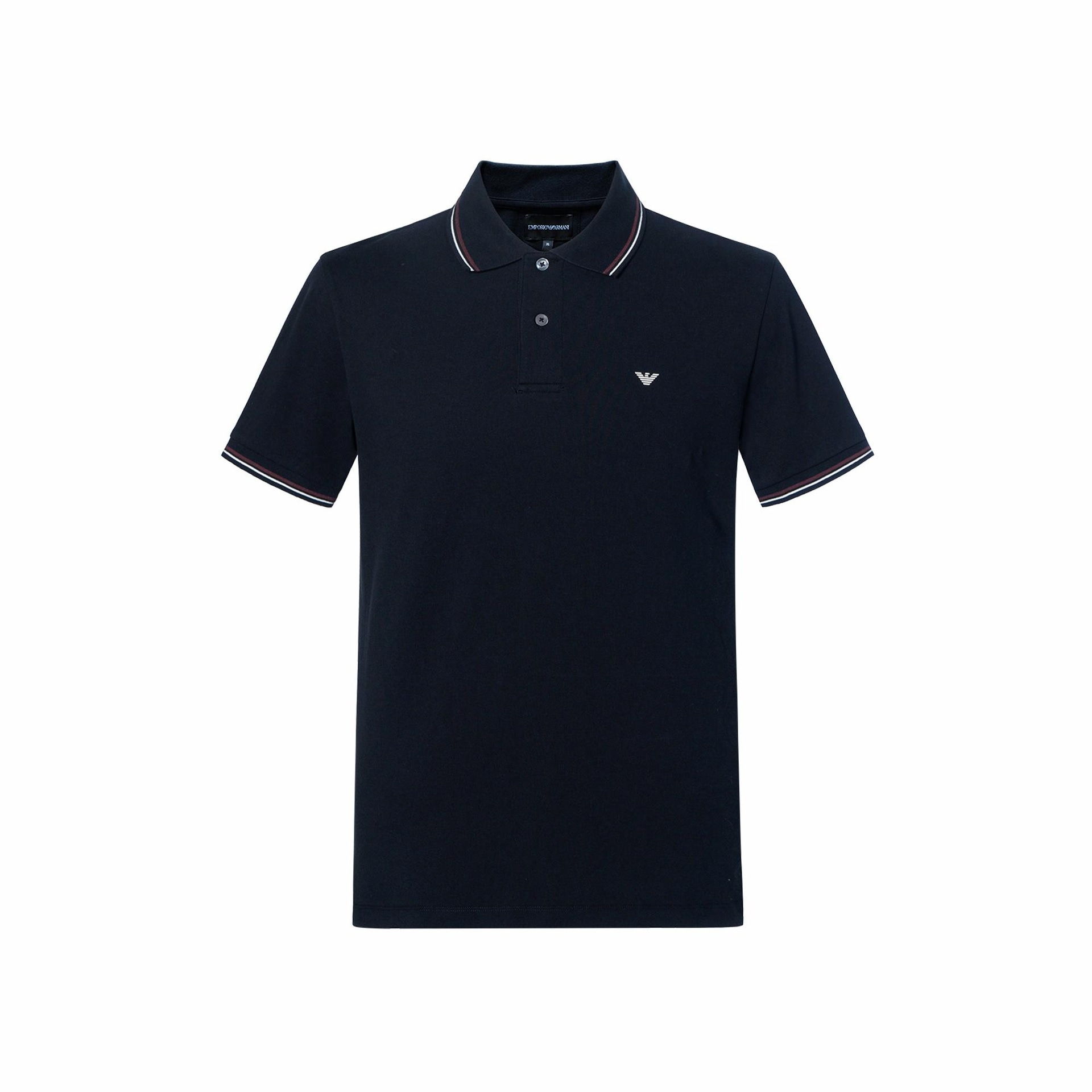 EMPORIO ARMANI/阿玛尼 Emporio Armani FW21 Polo Shirt Navy