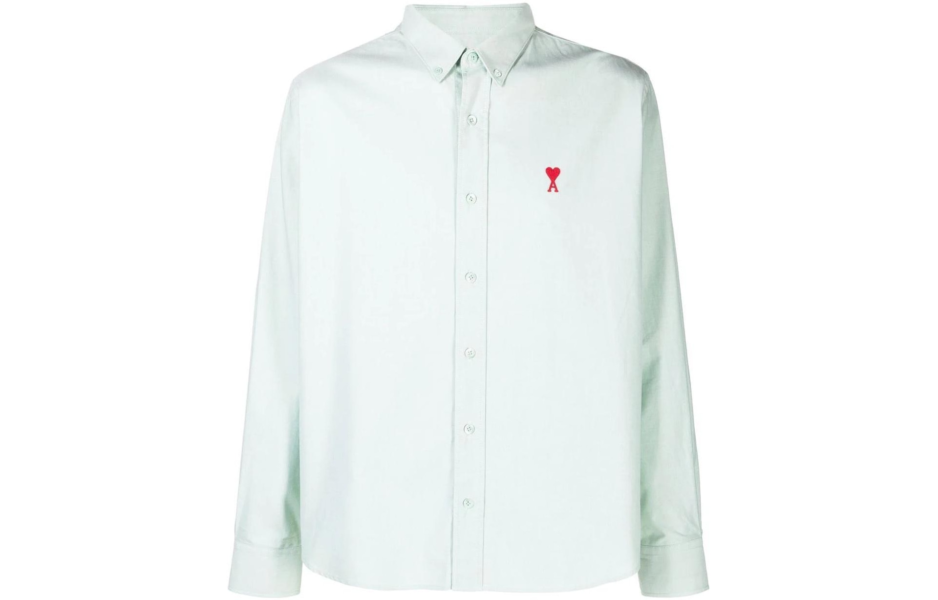 AMIPARIS SS22 Heart Logo Shirt Light Green
